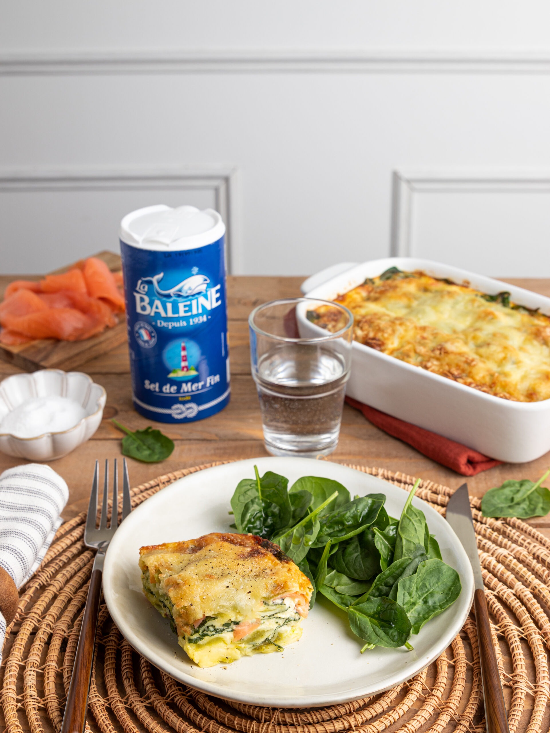 RAVIOLES DU DAUPHINÉ IN DE OVEN, MET ZALM EN SPINAZIE